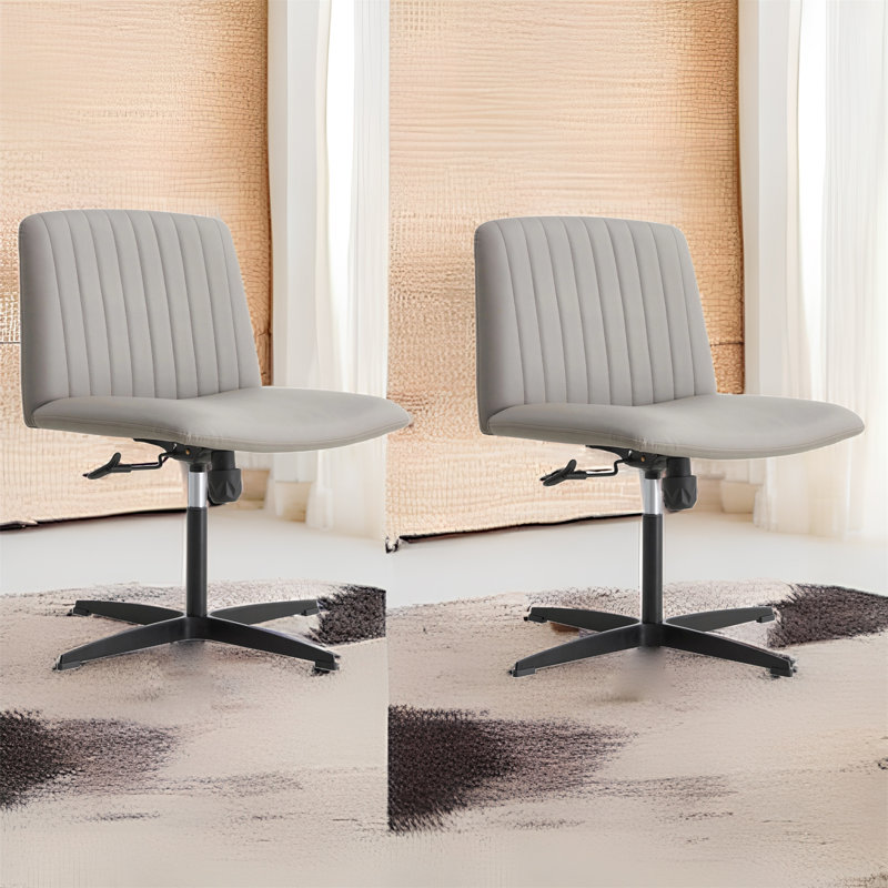 Fauteuil de conférence en similicuir, gris