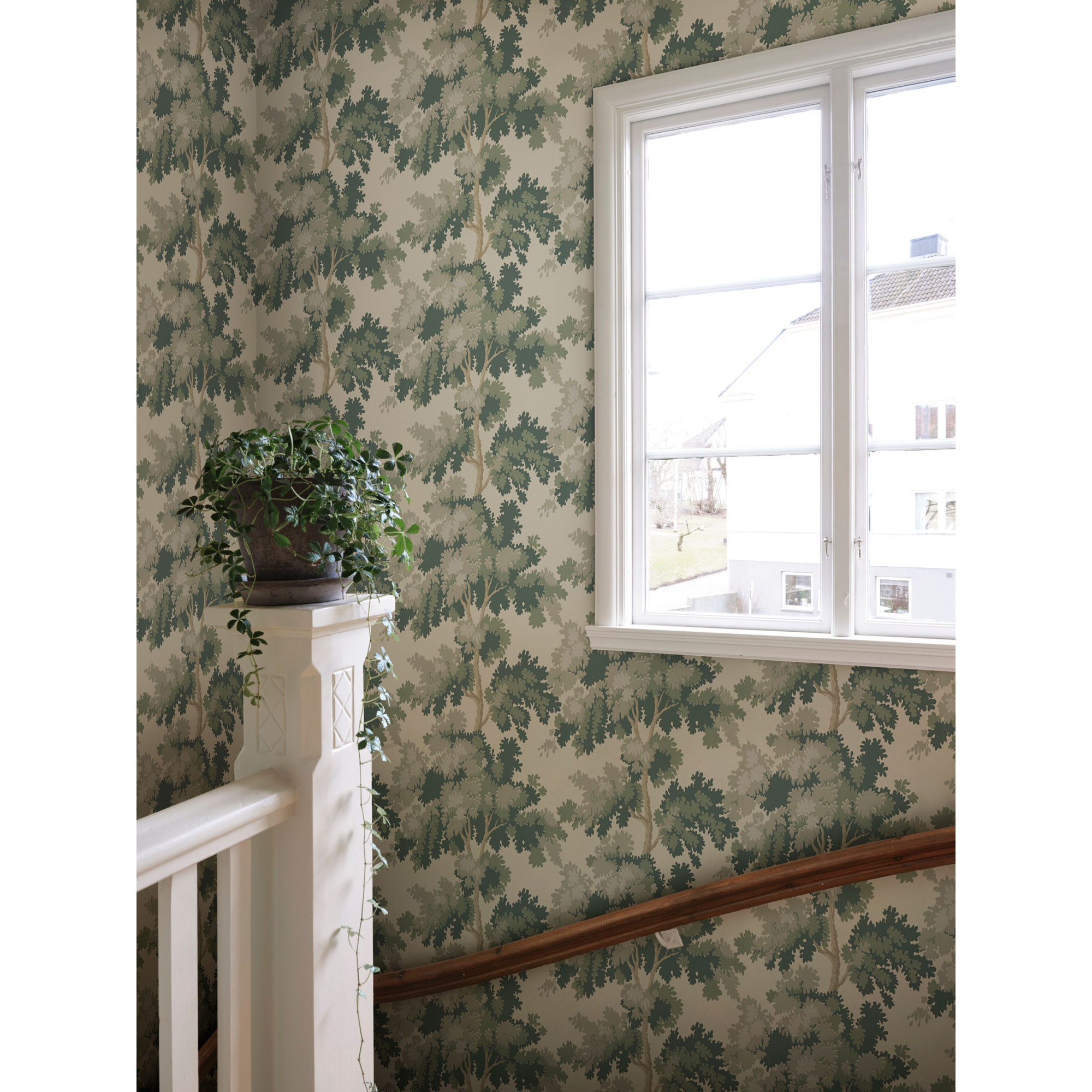 Raphael Floral Wallpaper, Green