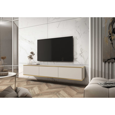 Barlo Unfinished Floating TV Stand for TVs up to 55"