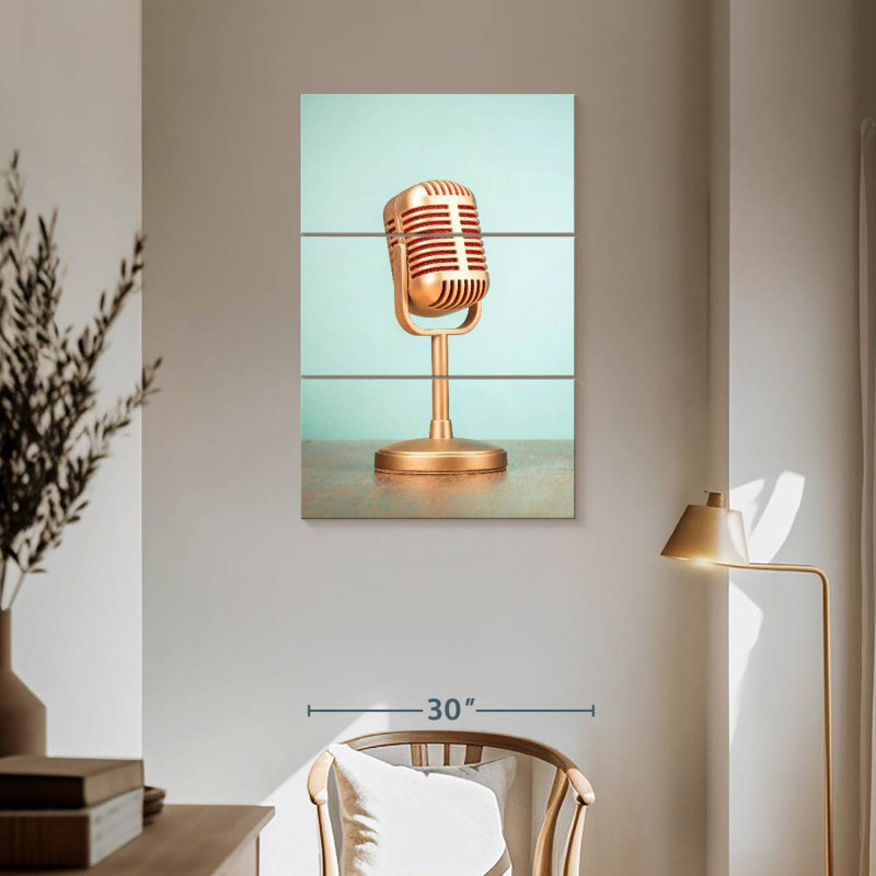 Microphone dynamique Abarca, H 57 po x l 36 po