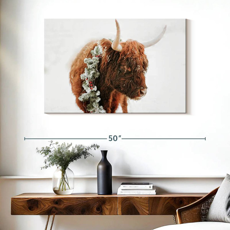 Brampt Christmas Cow, 26" H x 39" W