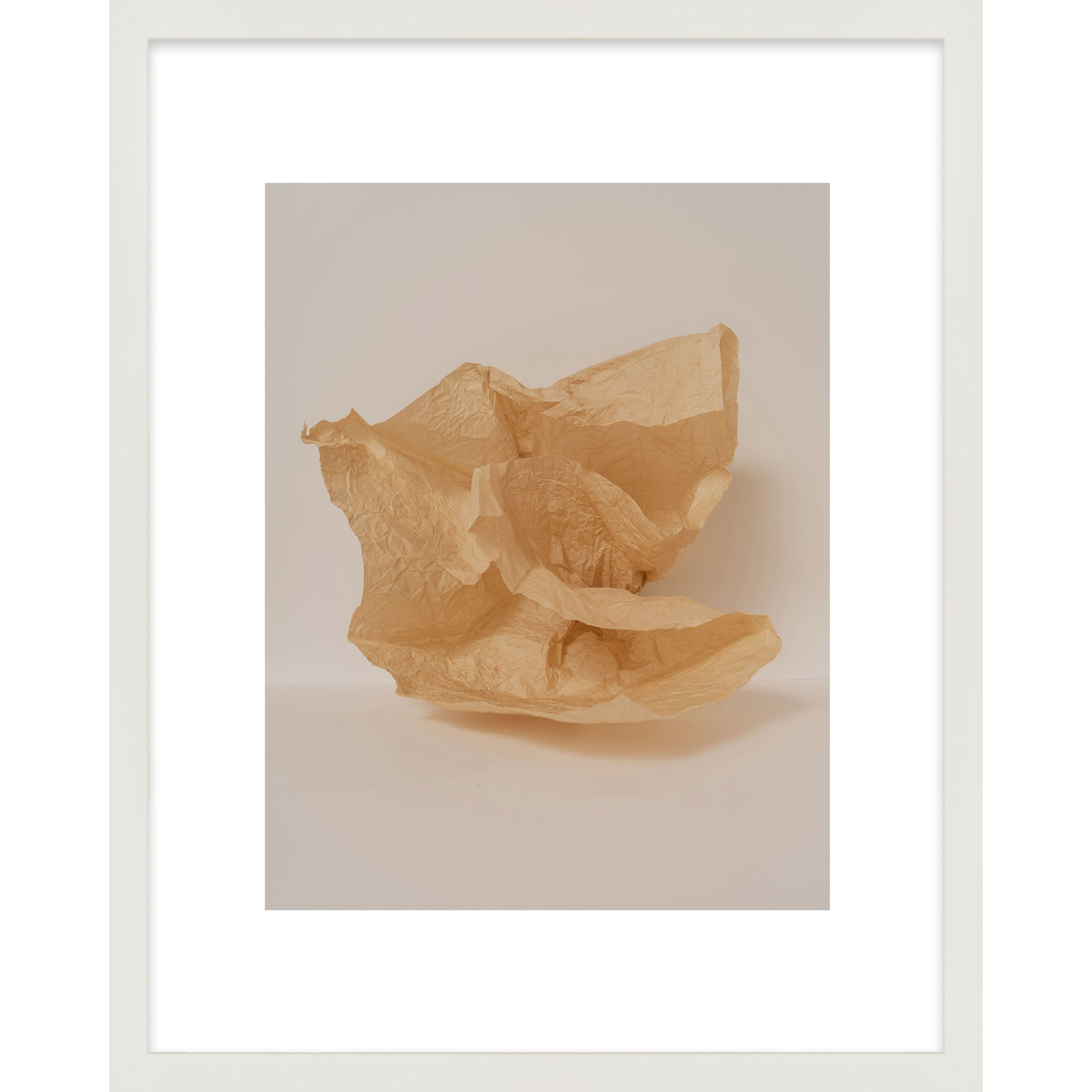 Lorena "Unpackage 2" Print, White, 38" H x 30" W x 1.25" D