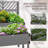 Versatile Elevated Garden Bed with Trellis for Thriving Plants