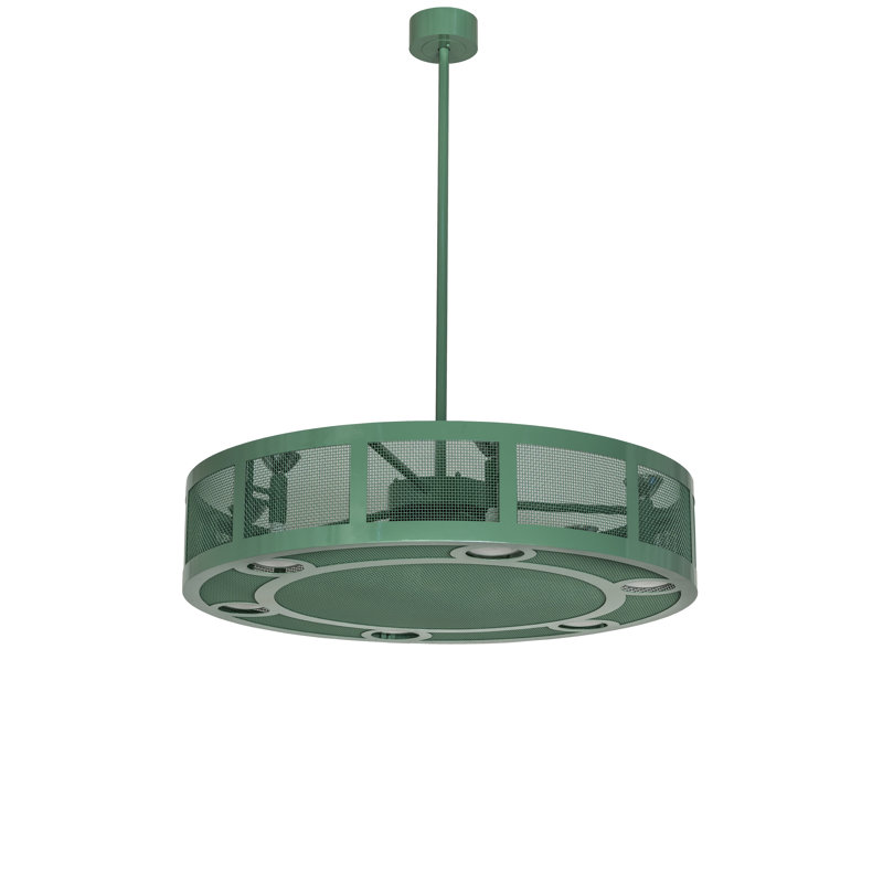 48" Wide Paloma Golpe Chandel-Air, 10.5" H x 48" W x 48" D, Reseda Green