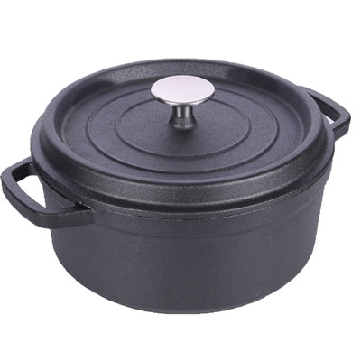 Cuisiland 4.5 Quarts Cast Iron Round Dutch Oven