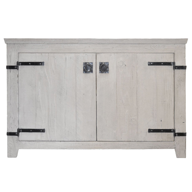 Americana 48" Single Bathroom Vanity Base Only, Whitewash