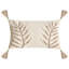 Floral Beige Rectangular Cushion