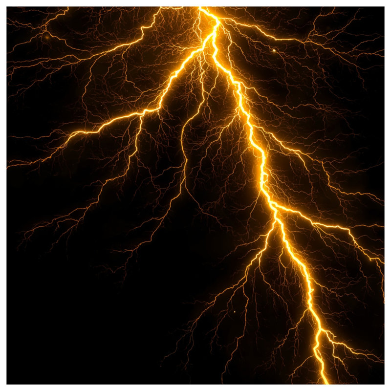 Coussins électriques Electric Lightning Bolt, 26 x 26 inches