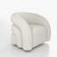 Fauteuil demi-tonneau pivotant rembourré Coyle-1867919385-1837077994