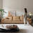 Camel Genuine Leather Modular Sofa