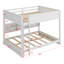 Lit superposé avec armoires de rangement et ports USB-1226169142