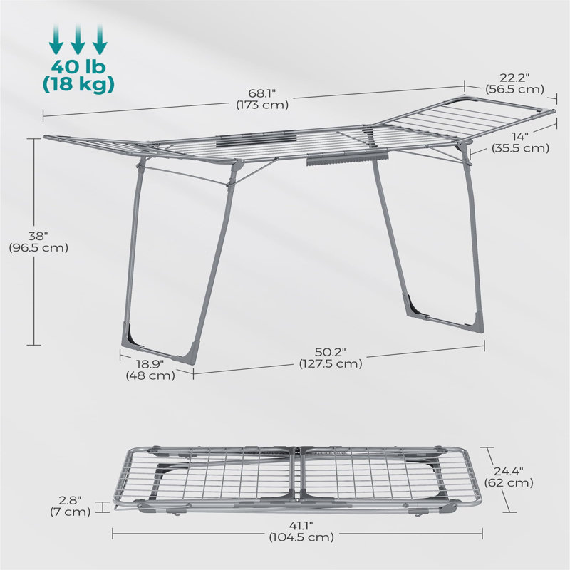 Metal Foldable Gullwing Drying Rack