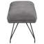 Donne Dining Bench, Foam Cushion, Metal Legs, 58 Inch-108977181