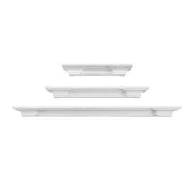 The Sunny 3 Piece Shelf Set White, 1 each 18" 24" 36"