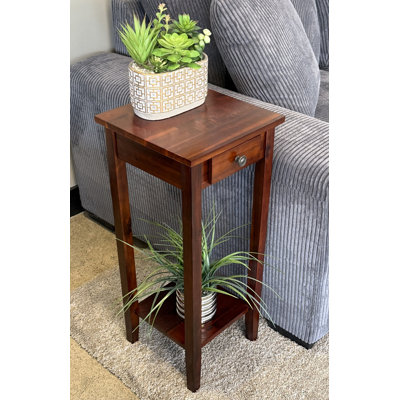 Aiydan Solid Wood Plant Stand 2 Tier