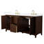 Palmilla 72" Freestanding Double Bathroom Vanity with Quartz Top-433823107-433823105