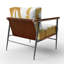 Tomalin Crossing Paths I - Fauteuil d'appoint rembourré moderne-79778636