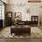 Dark-coffee Solid Wood + Glass Display Cases