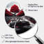 Horloge murale rouge et grise - Serenity Forest-105482586