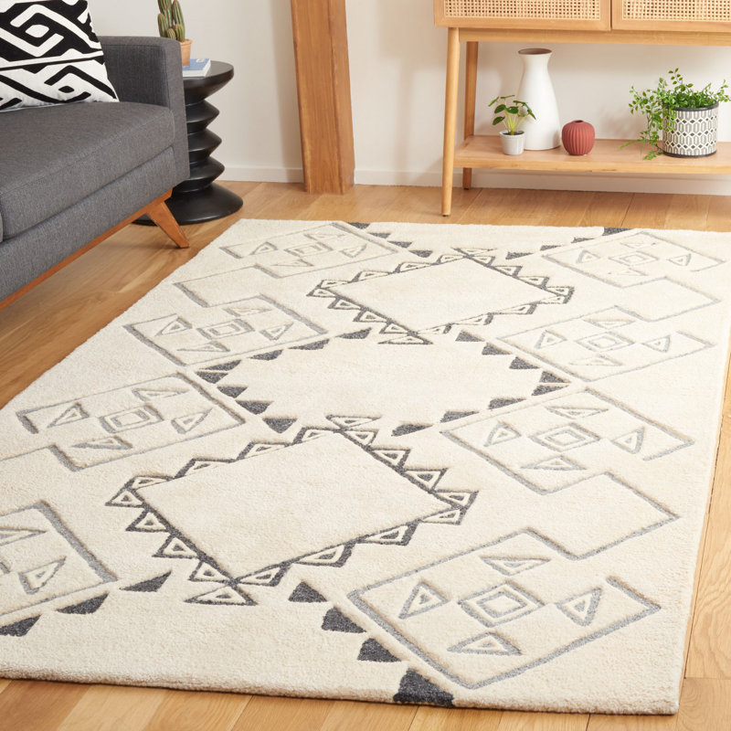Powell Hand Tufted Performance Geometric Rug, Rectangle 5' x 8'