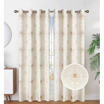 Eva-Lily Blackout Curtain Single Panel