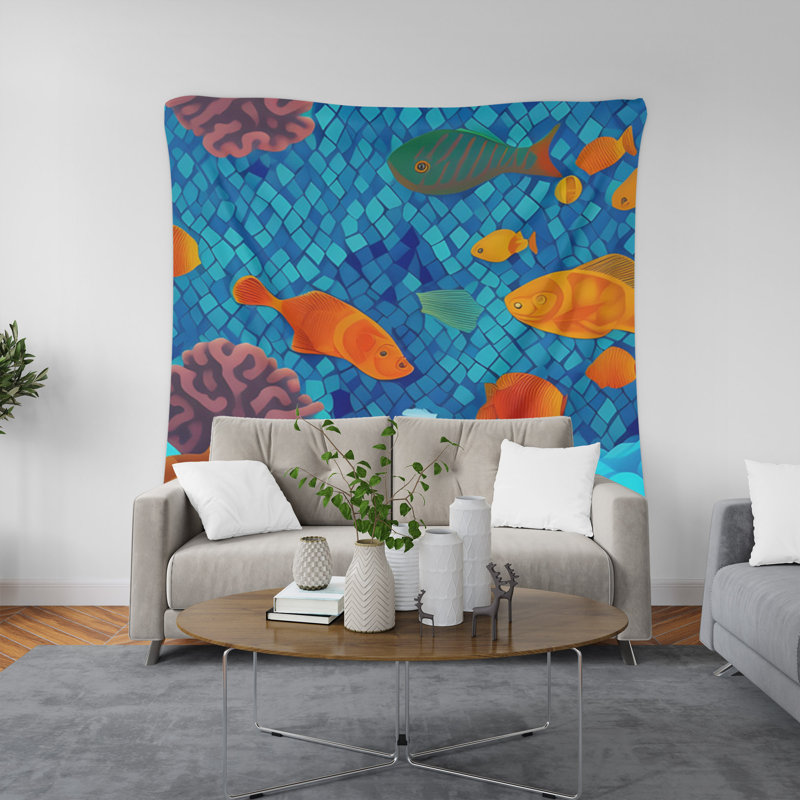 Tapisserie murale, H 88 po x l 104 po