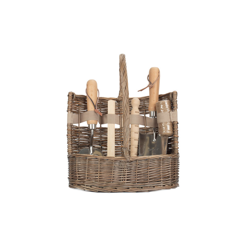 Deluxe Garden Tool Wicker Basket