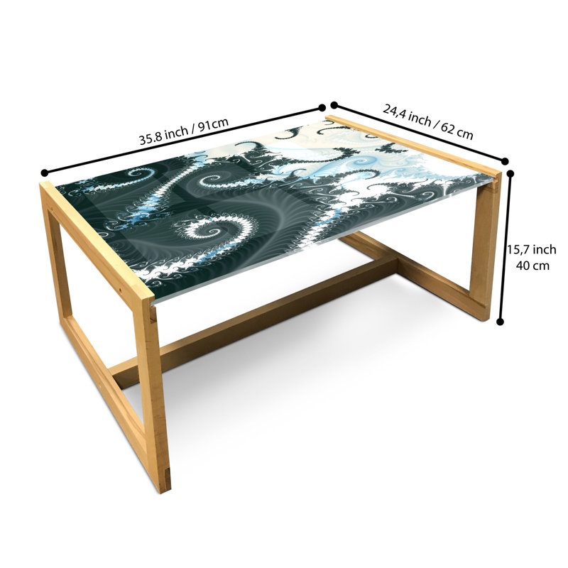 Jamily Sled Coffee Table, 90cm H x 62cm W x 40cm D