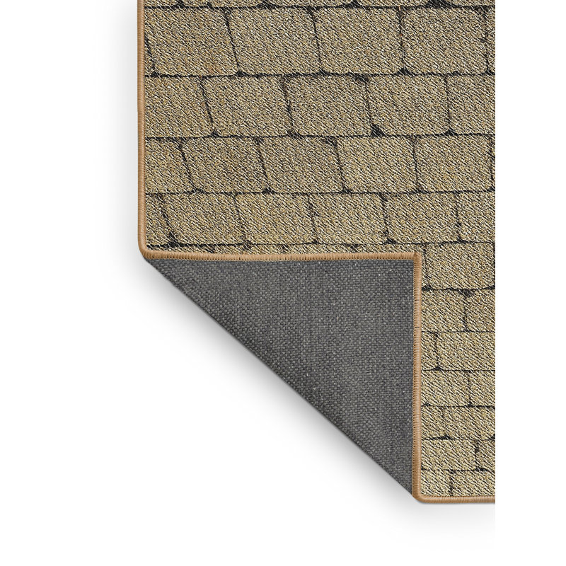 Tapis brun tissé à la machine, Rectangle 8 pi x 12 pi