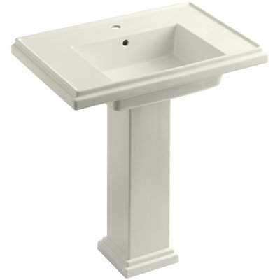 Tresham Fireclay Pedestal Bathroom Sink