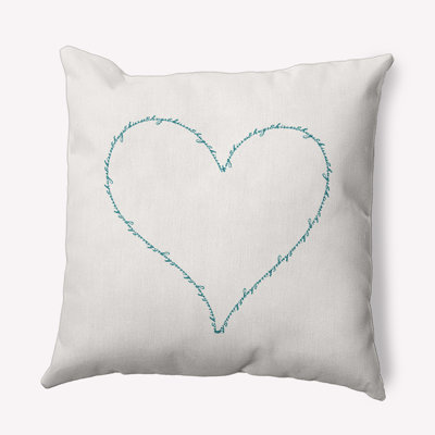  Hugs And Kisses Heart No Pattern Throw Pillow