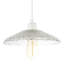 Textured Glass Pendant Shade With Mushroom Or Parasol Silhouette Shape By 