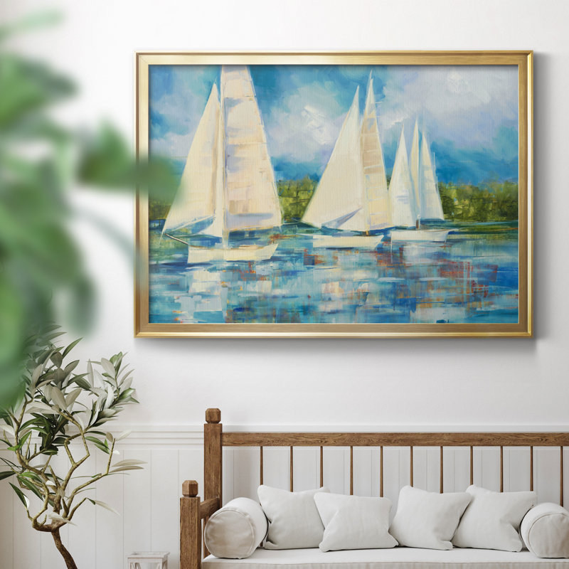 Impression sur toile de cadre transparent, Toile encadrée d'or, H 26,5 po x l 36,5 po x P 1,5 po