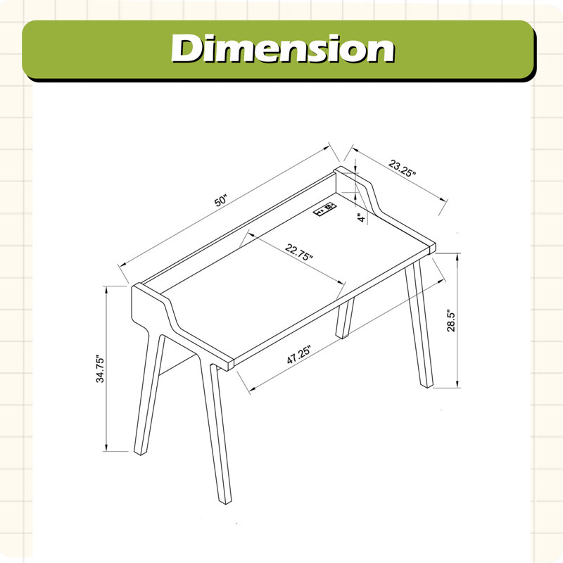 Bureau d'écriture pour bureau à la maison