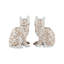Coco Cat Statues - Pair