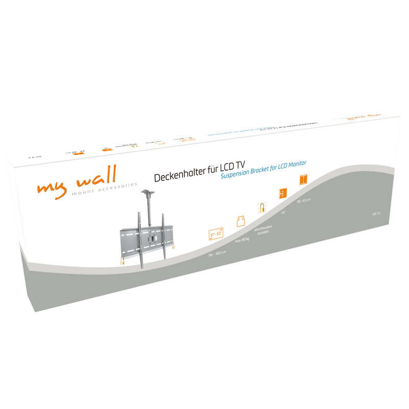 Symple Stuff Single Screen Ceiling Mount