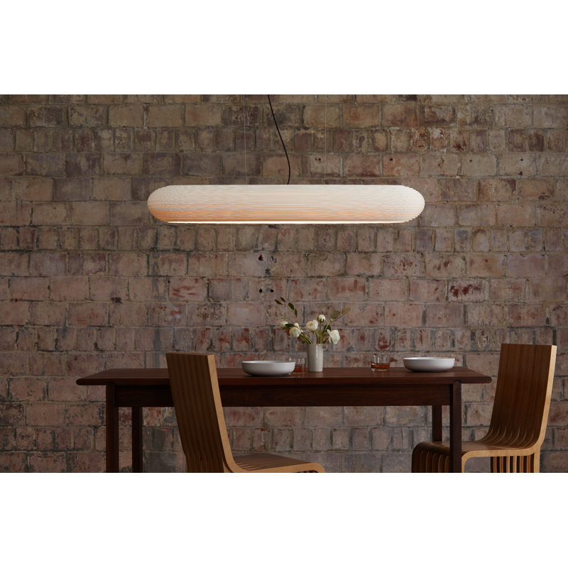 Scraplights Linear Disc Pendant, White