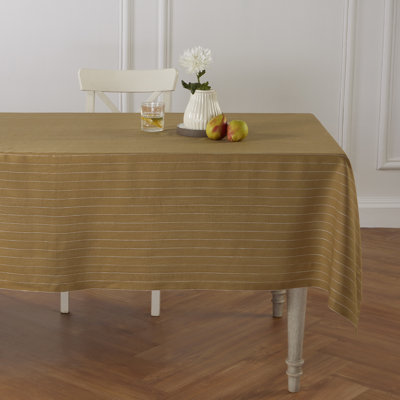 Pinstripe - 100% Pure Linen Tablecloth