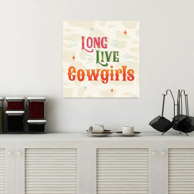 Cowgirl Club V, art contemporain abstrait, H 18 po x l 18 po