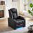 Power Reclining LED Lighted Home Theater Seating-1504234787