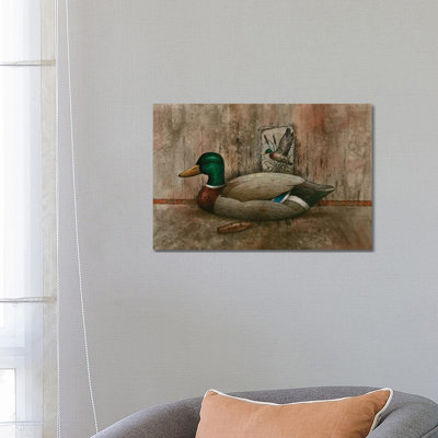 Mallard In Dimension by Giordano Studios - Wrapped Canvas Painting