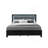 CARLOS BLACK QUEEN BED WITH LED-114236321