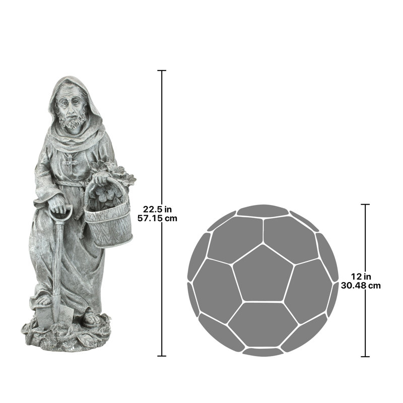 St. fiacre, le statue de jardin saint-valentin