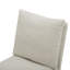 Chaise d'appoint rembourrée à roulettes Alayaa-99840925