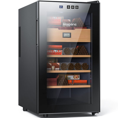 48L Upgraded Electric Thermostatic Cigar Humidor with Cooling and Heating