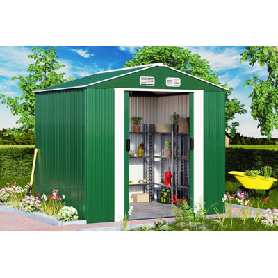 Ansa Metal Steep Slope Storage Shed