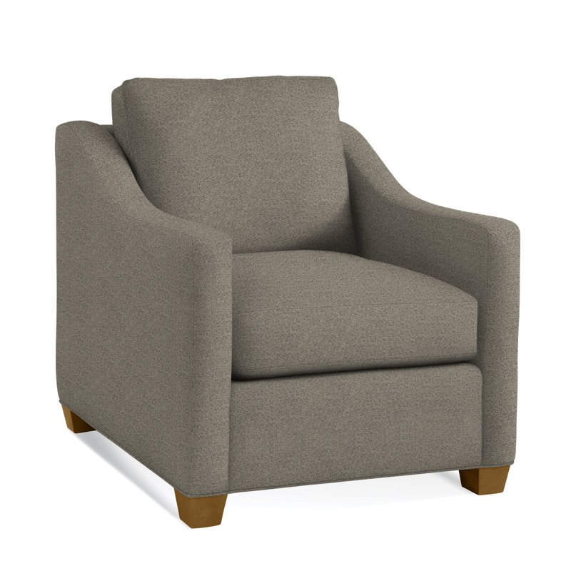 Oliver Chair, Havana Finish, Gray Sugar Performance; 0863-84