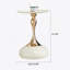 Petite table d'appoint ronde pour petits espaces, table basse, petite table basse de salon, table de bout blanche-1425670064