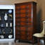 Commode haute en forme de Chippendale acajou