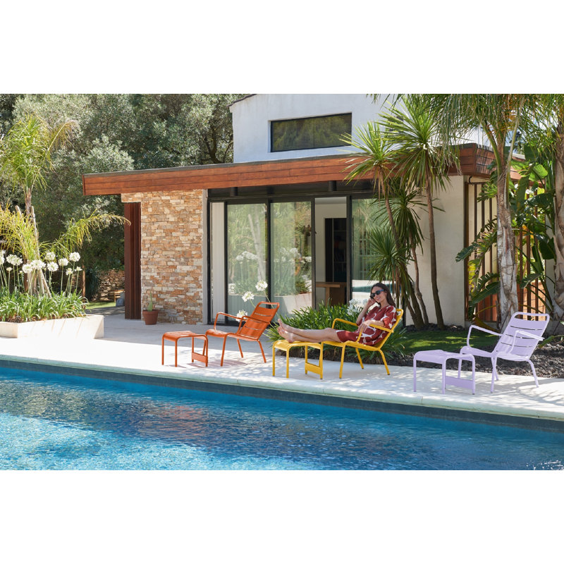 Luxembourg Outdoor Side Table, Latte Beige